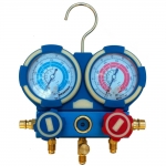 Kit de tirage au vide et recharge de climatisation avec pompe a vide, vacuomètre et manifold