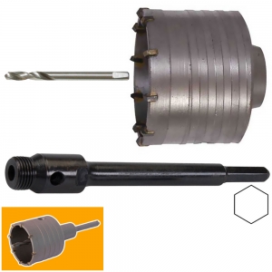 Kit Perfo Béton 80mm HEX
